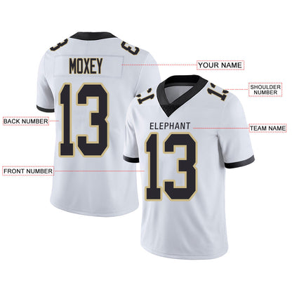 Custom NY.Giants Stitched American Football Jerseys Personalize Birthday Gifts White Jersey view 2