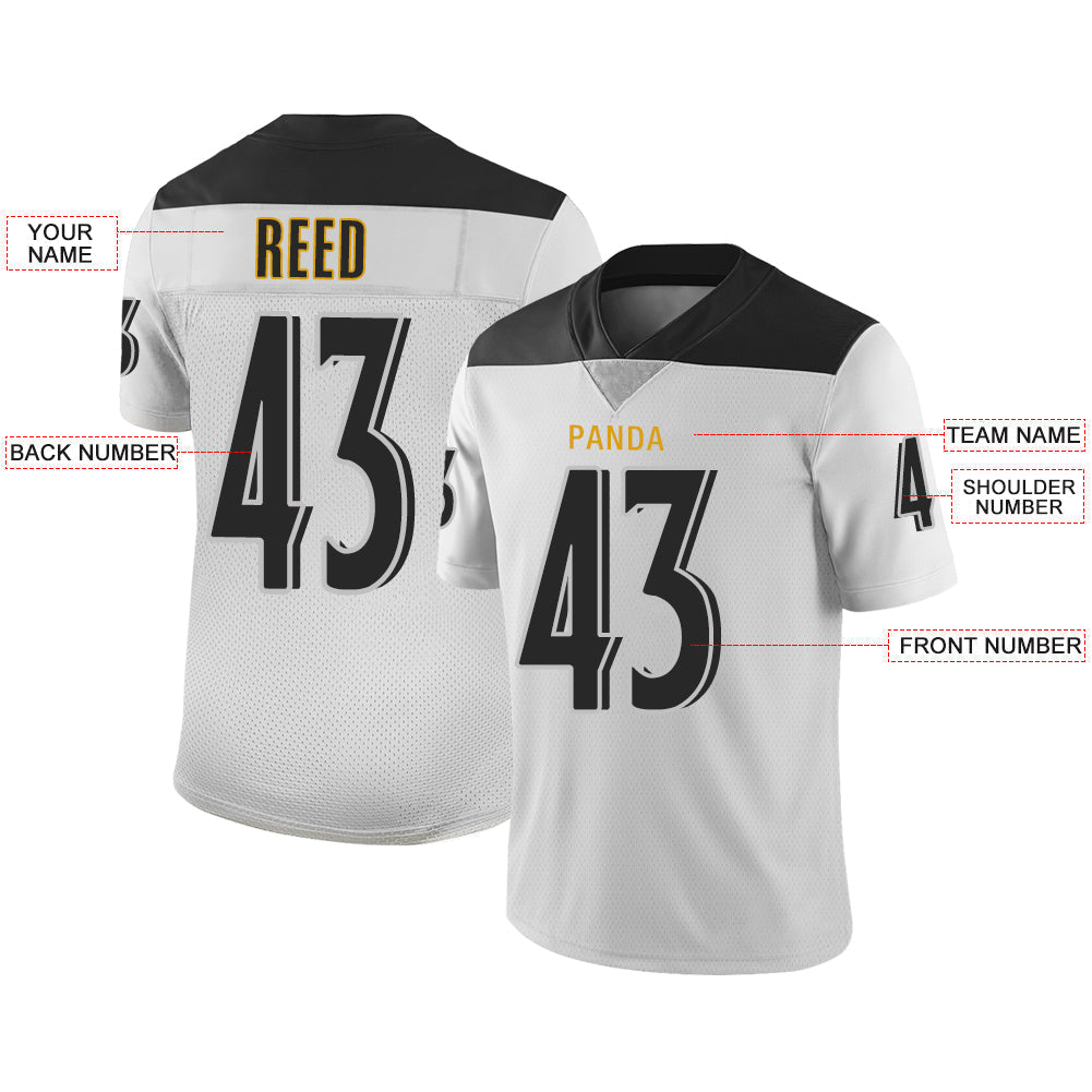 Custom NY.Giants Stitched American Football Jerseys Personalize Birthday Gifts White Jersey view 2