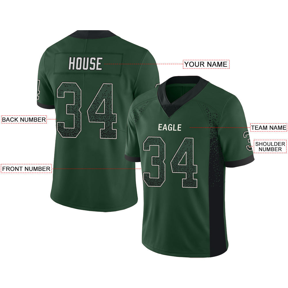 Custom NY.Jets Stitched American Football Jerseys Personalize Birthday Gifts Green Jersey view 2