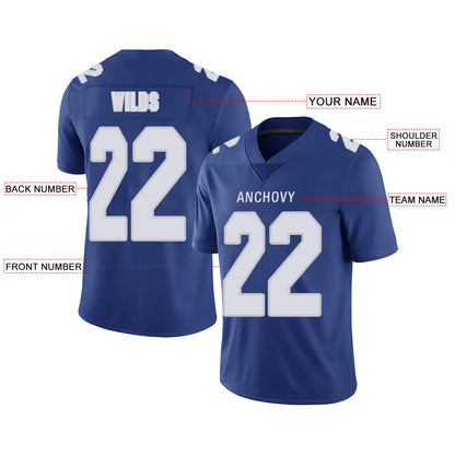Custom NY.Jets Stitched American Football Jerseys Personalize Birthday Gifts Royal Jersey view 2
