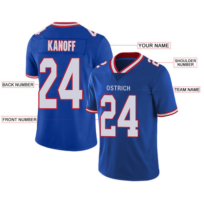 Custom NY.Jets Stitched American Football Jerseys Personalize Birthday Gifts Royal Jersey view 2