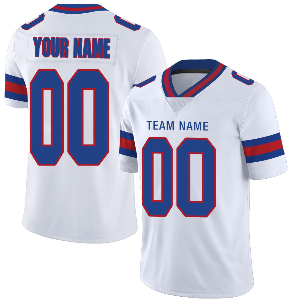 Custom NY.Jets Stitched American Football Jerseys Personalize Birthday Gifts White Jersey - Main View