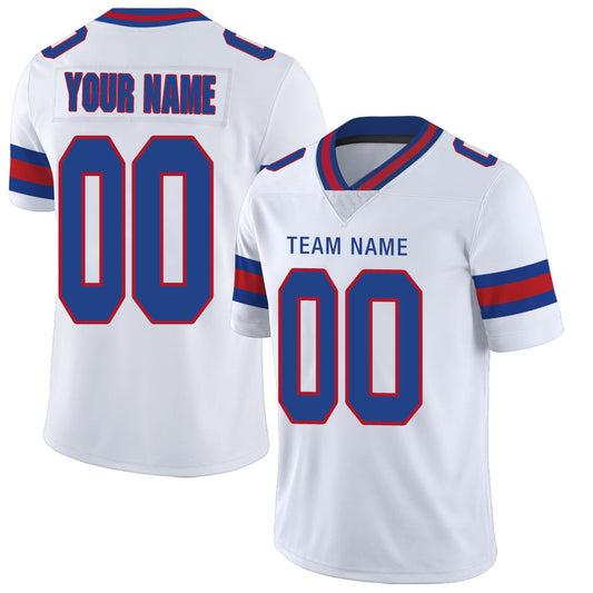 Custom NY.Jets Stitched American Football Jerseys Personalize Birthday Gifts White Jersey - Main View