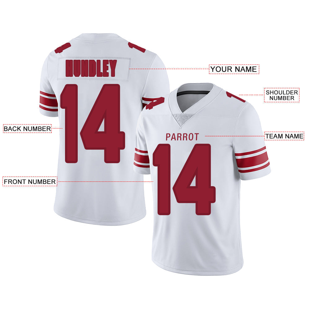 Custom NY.Jets Stitched American Football Jerseys Personalize Birthday Gifts White Jersey view 2