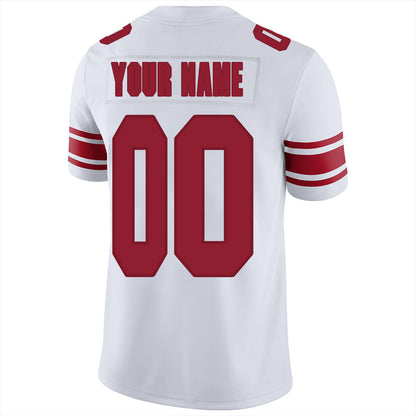 Custom NY.Jets Stitched American Football Jerseys Personalize Birthday Gifts White Jersey view 3
