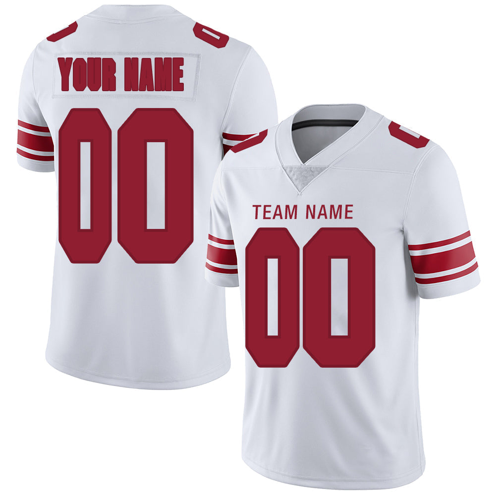 Custom NY.Jets Stitched American Football Jerseys Personalize Birthday Gifts White Jersey - Main View