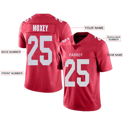 Custom NY.Jets Stitched American Football Jerseys Personalize Birthday Gifts Red Jersey view 2