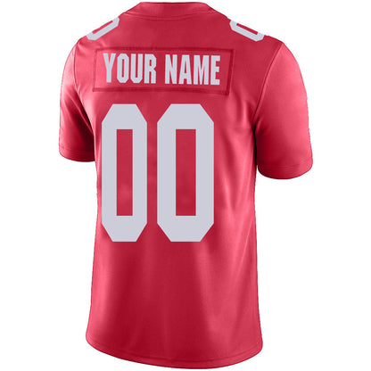 Custom NY.Jets Stitched American Football Jerseys Personalize Birthday Gifts Red Jersey view 3