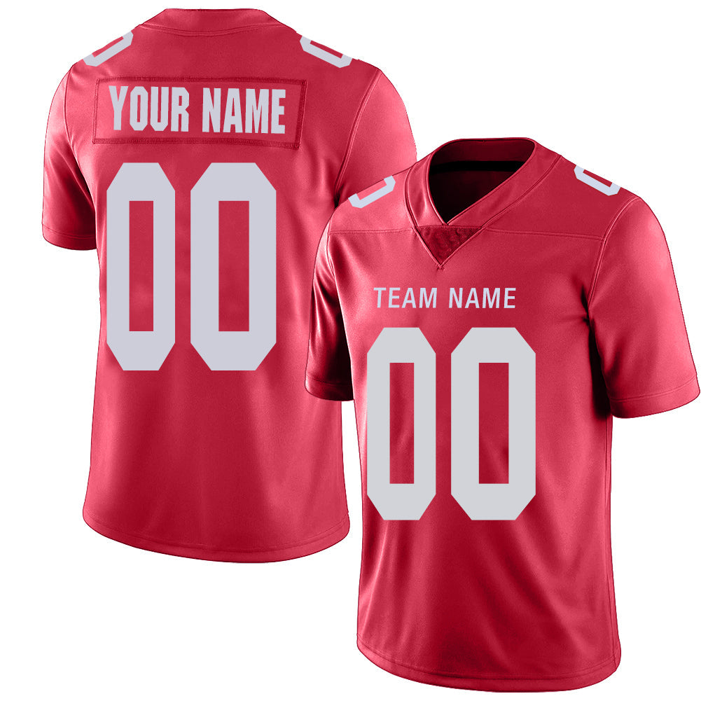 Custom NY.Jets Stitched American Football Jerseys Personalize Birthday Gifts Red Jersey - Main View