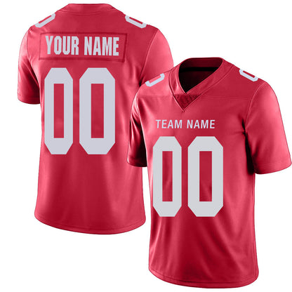 Custom NY.Jets Stitched American Football Jerseys Personalize Birthday Gifts Red Jersey - Main View