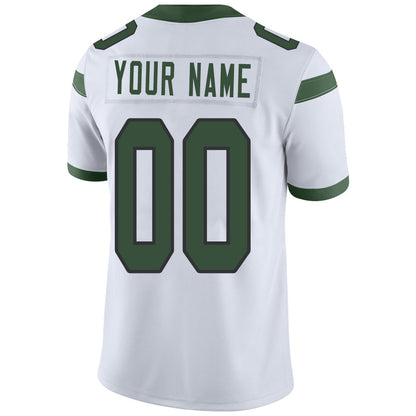 Custom NY.Jets Stitched American Football Jerseys Personalize Birthday Gifts White Jersey view 3