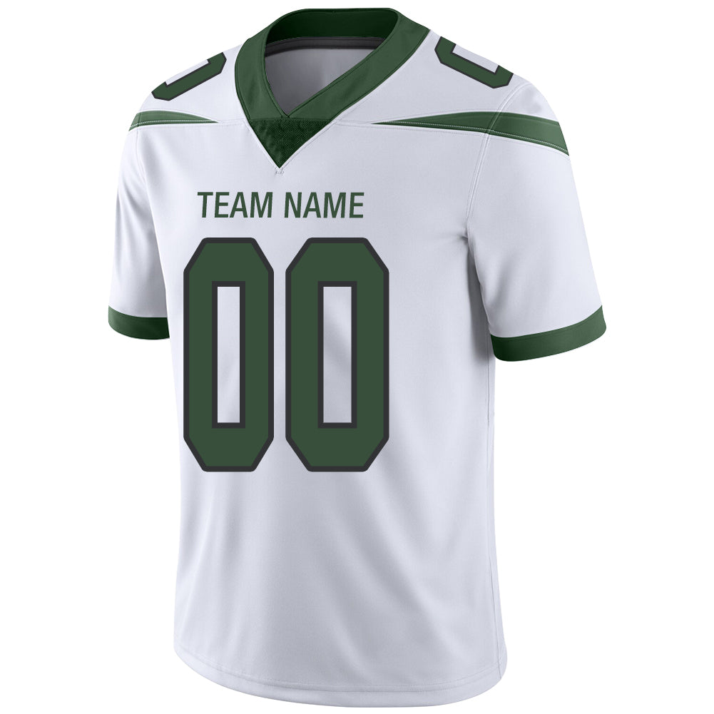 Custom NY.Jets Stitched American Football Jerseys Personalize Birthday Gifts White Jersey view 4