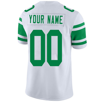 Custom NY.Jets Stitched American Football Jerseys Personalize Birthday Gifts White Jersey view 3