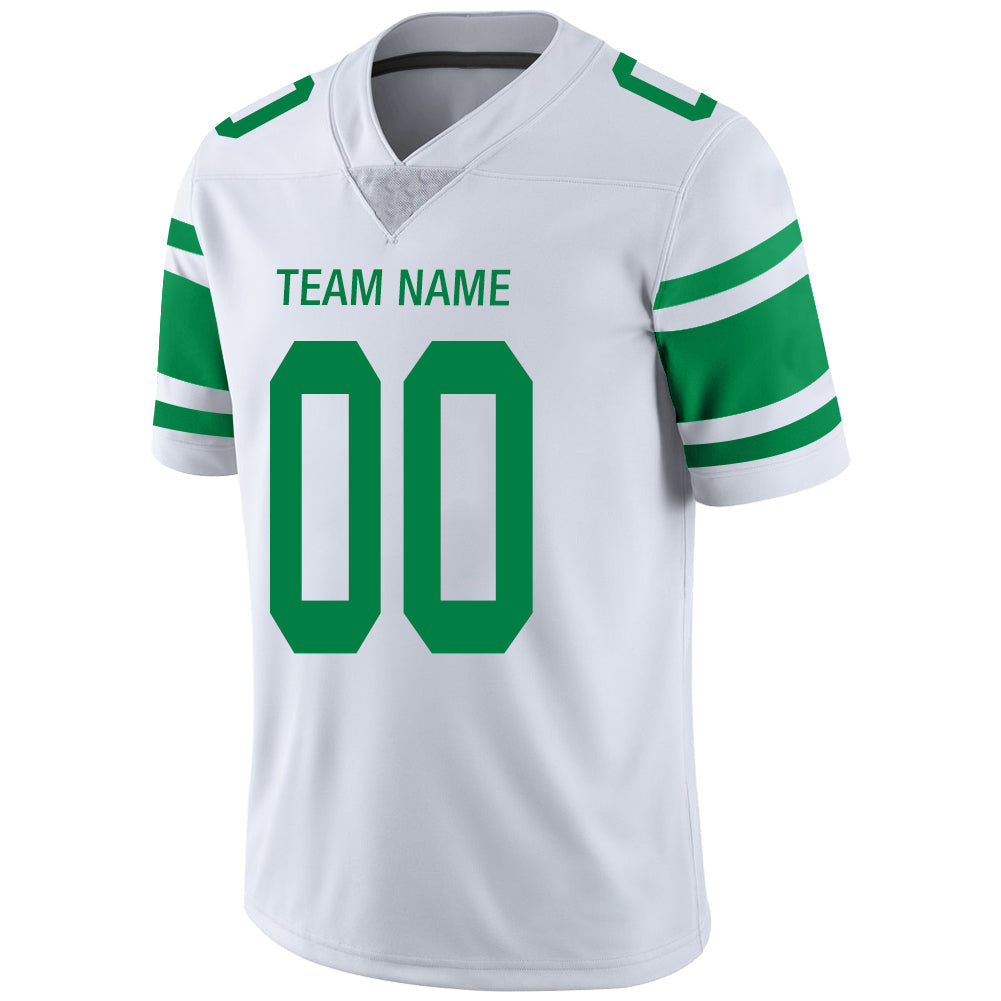 Custom NY.Jets Stitched American Football Jerseys Personalize Birthday Gifts White Jersey view 4