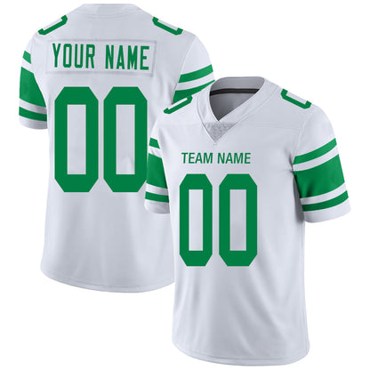 Custom NY.Jets Stitched American Football Jerseys Personalize Birthday Gifts White Jersey - Main View