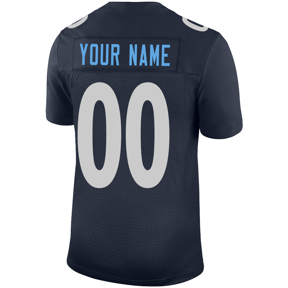 Custom NY.Jets Stitched American Football Jerseys Personalize Birthday Gifts Navy Jersey view 3