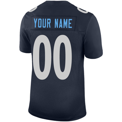 Custom NY.Jets Stitched American Football Jerseys Personalize Birthday Gifts Navy Jersey view 3