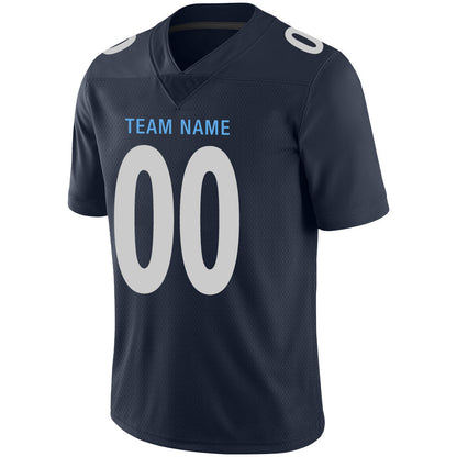 Custom NY.Jets Stitched American Football Jerseys Personalize Birthday Gifts Navy Jersey view 4