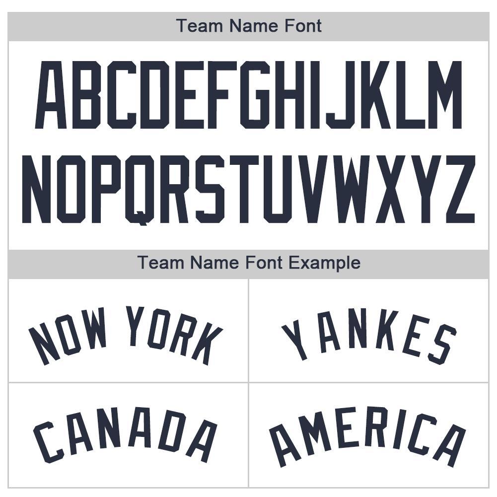 Custom White Navy Pinstripe Navy Baseball Jersey view 5