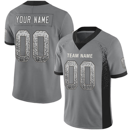 Custom L.Raiders Stitched American Football Jerseys Personalize Birthday Gifts Grey Jersey - Main View