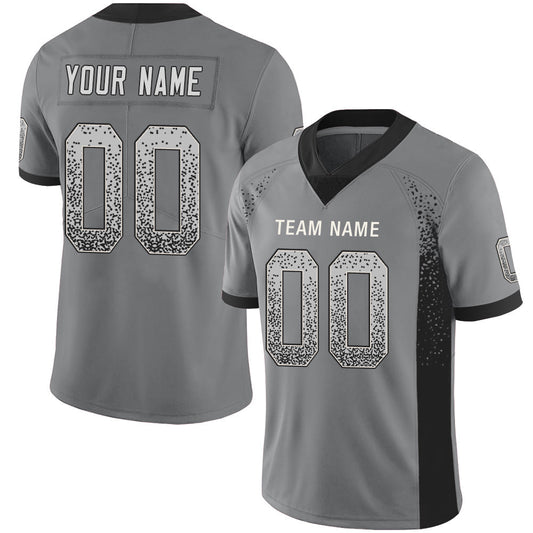 Custom L.Raiders Stitched American Football Jerseys Personalize Birthday Gifts Grey Jersey - Main View