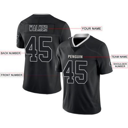 Custom L.Raiders Stitched American Football Jerseys Personalize Birthday Gifts Black Jersey view 2