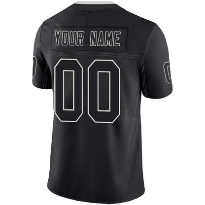 Custom L.Raiders Stitched American Football Jerseys Personalize Birthday Gifts Black Jersey view 3