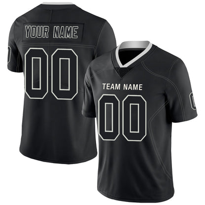 Custom L.Raiders Stitched American Football Jerseys Personalize Birthday Gifts Black Jersey - Main View