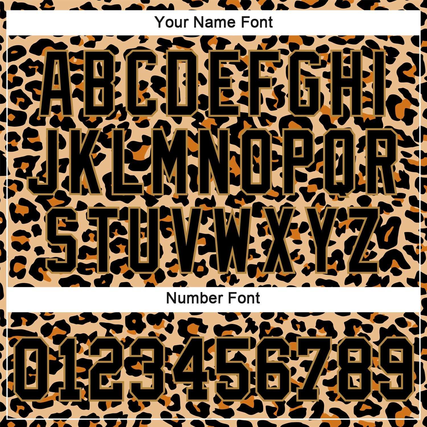 Custom Old Gold Black-Old Gold 3D Pattern Design Leopard Authentic Baseball Jersey view 5