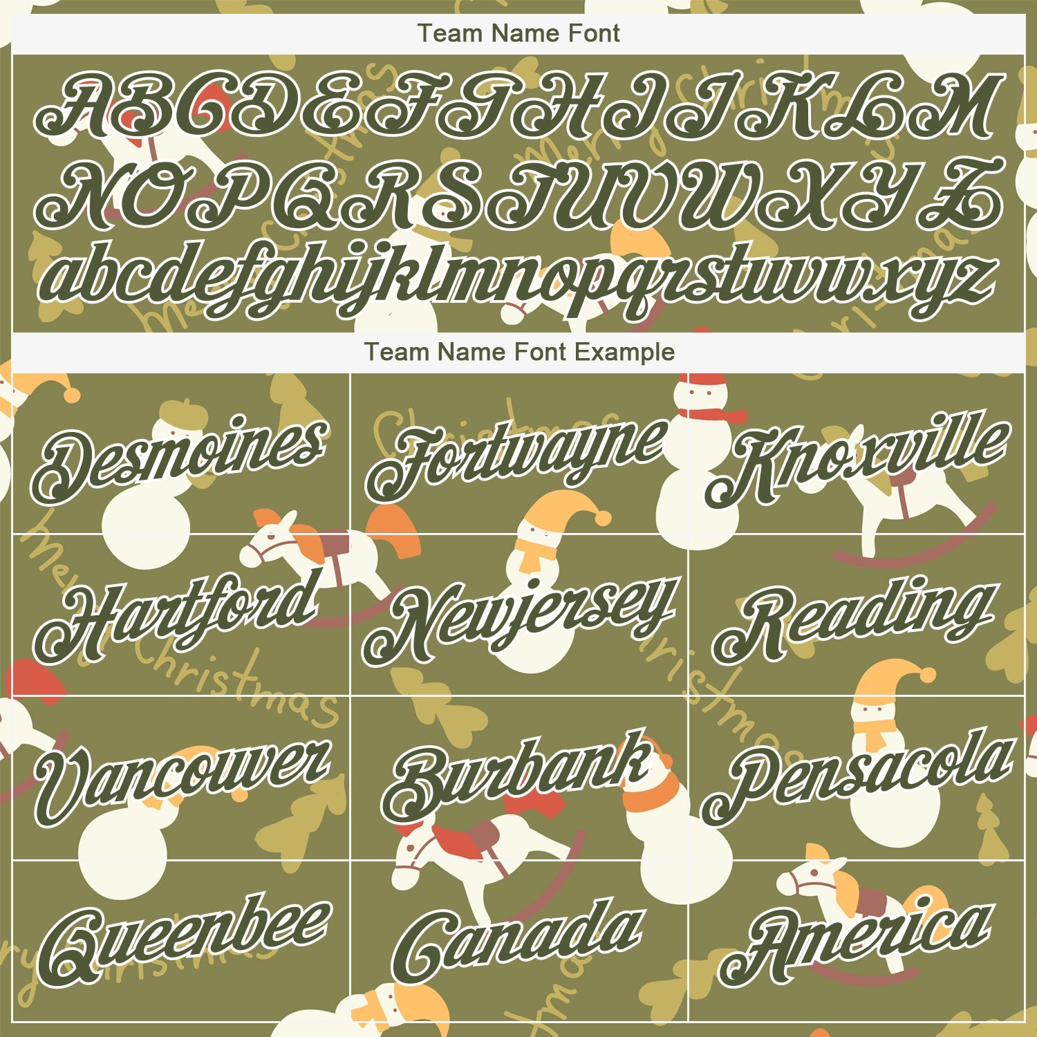 Custom Olive Olive-White Christmas 3D Performance Salute To Service T-Shirt view 3