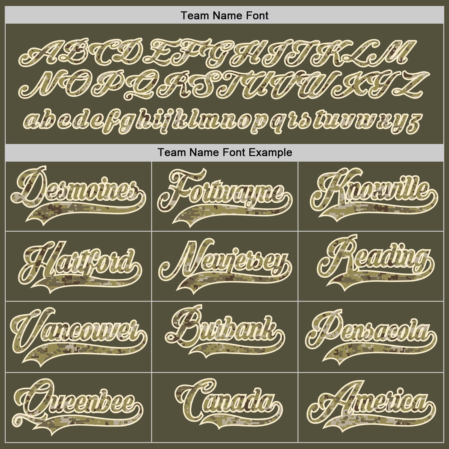 Custom Olive Camo-Cream Salute To Service Hockey Jersey view 4