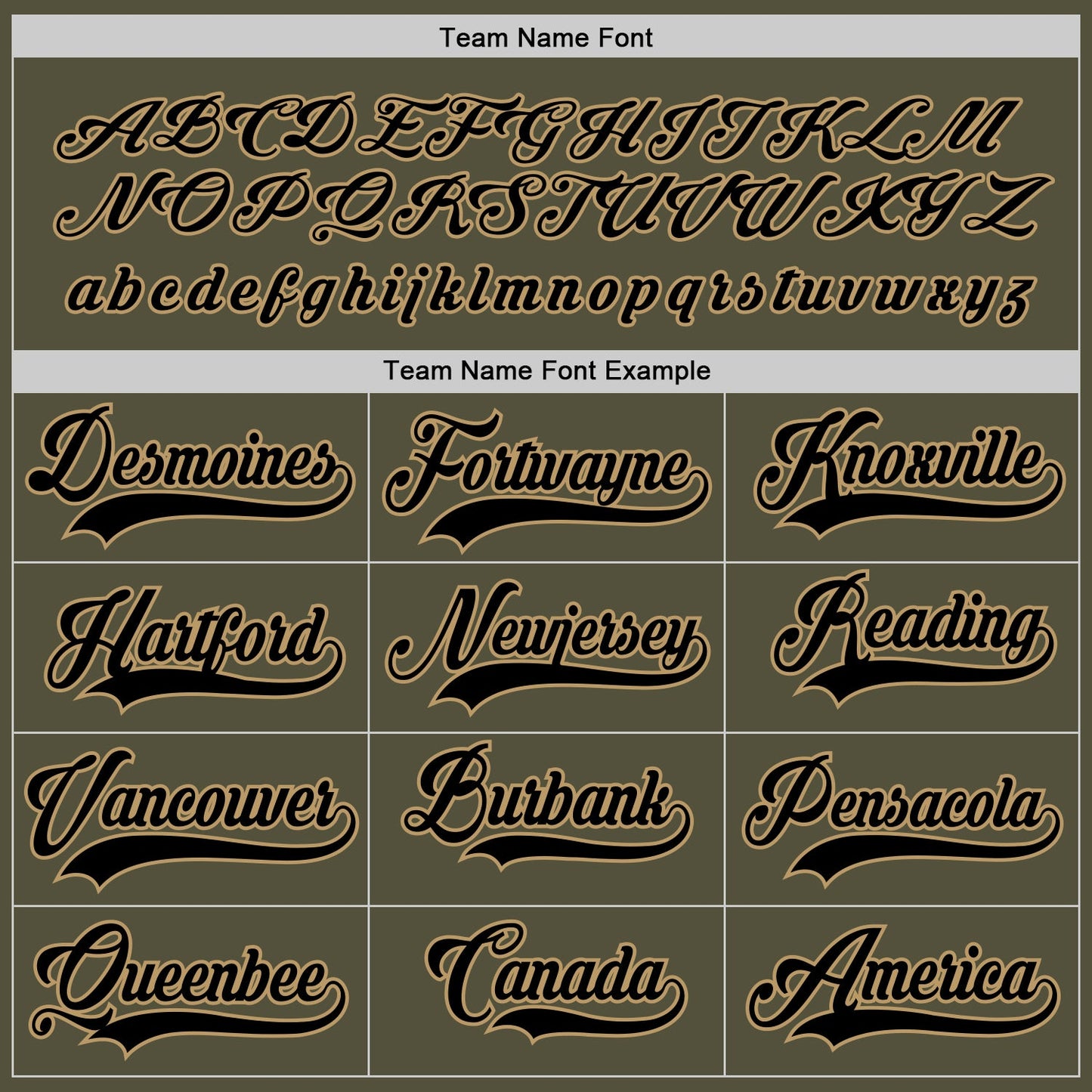 Custom Olive Black-Old Gold Salute To Service Hockey Jersey view 4