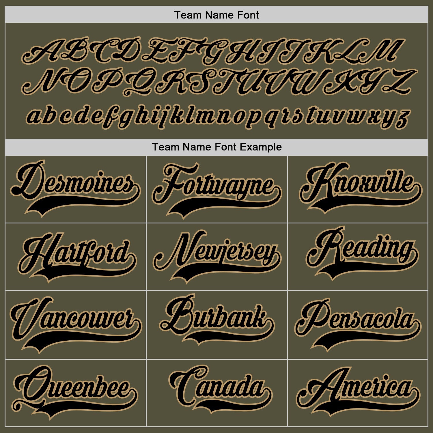 Custom Olive Black-Old Gold Salute To Service Hockey Jersey view 4