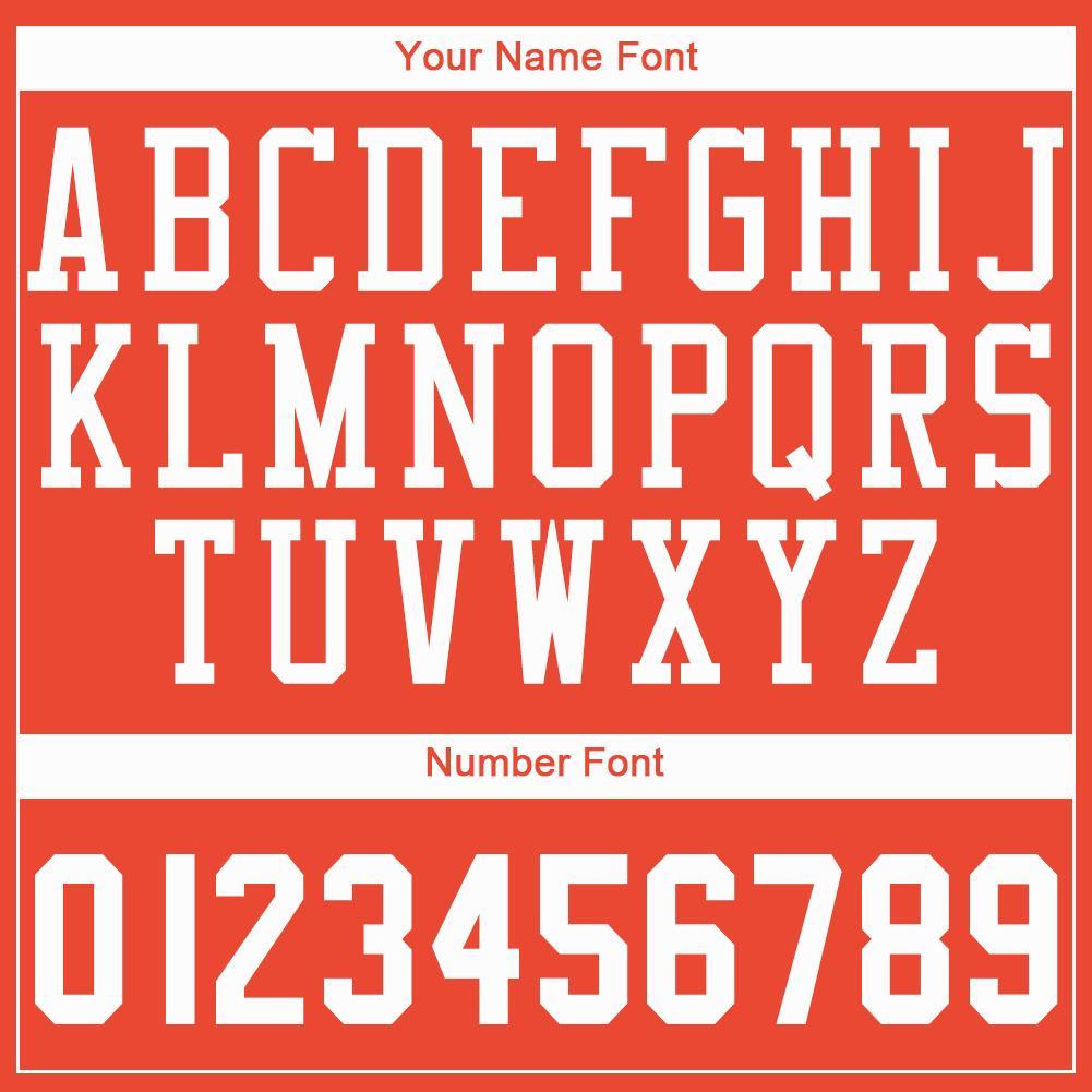 Custom Orange White Round Neck Basketball Jersey view 3