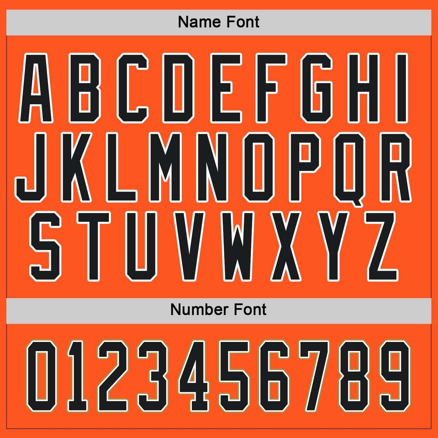 Custom Orange Black-Old Gold Hockey Jersey view 5
