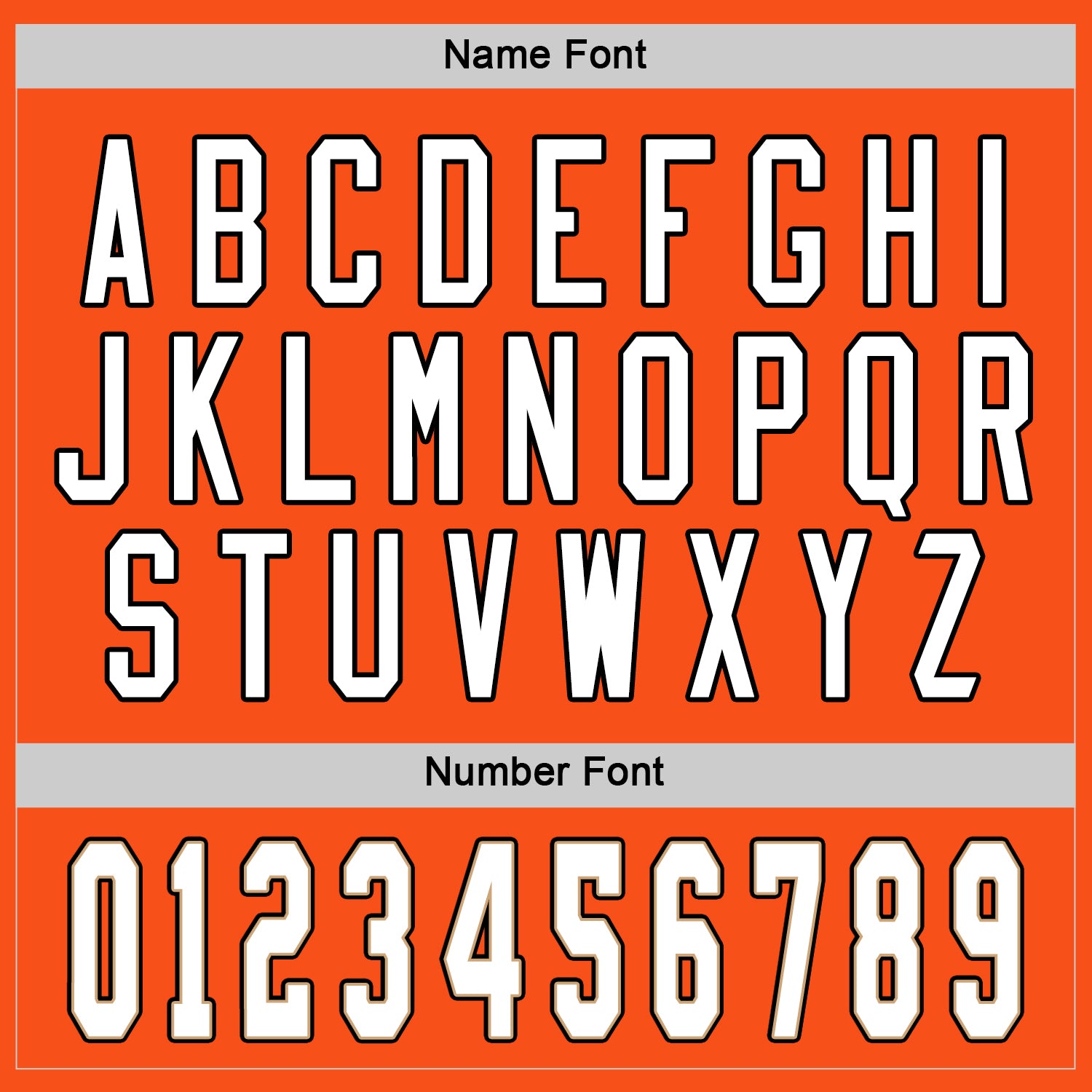 Custom Orange White-Black Hockey Jersey view 5