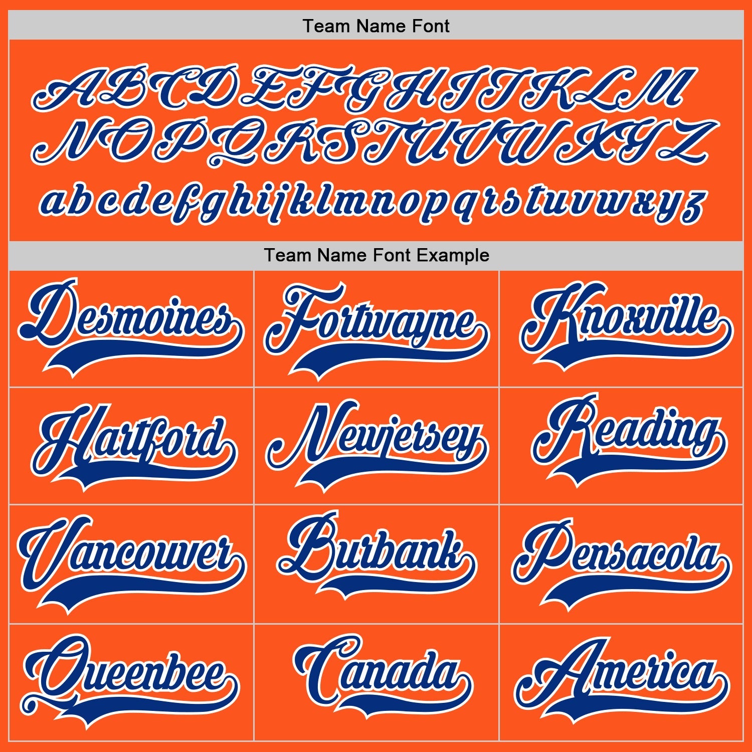 Custom Orange Royal-White Hockey Jersey view 4