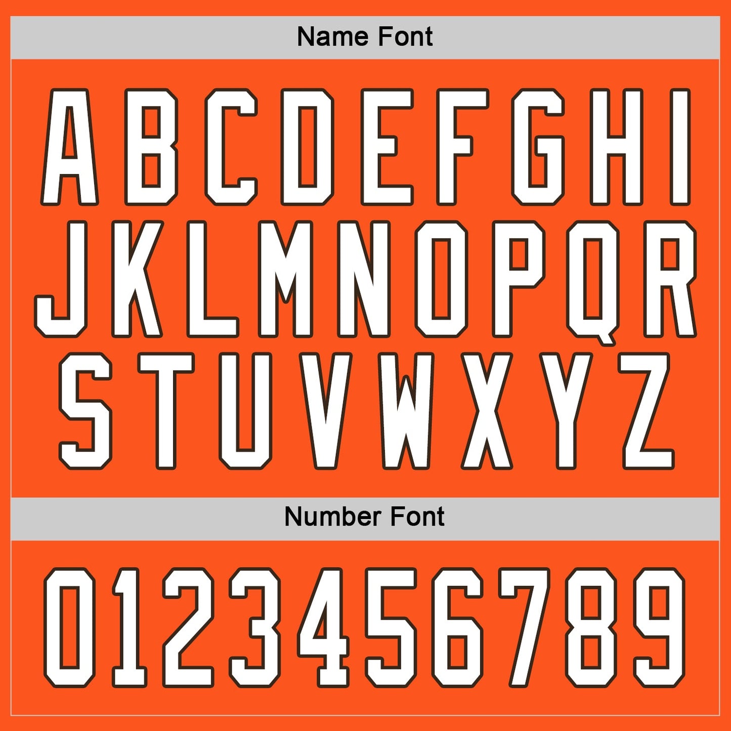 Custom Orange White-Brown Hockey Jersey view 3