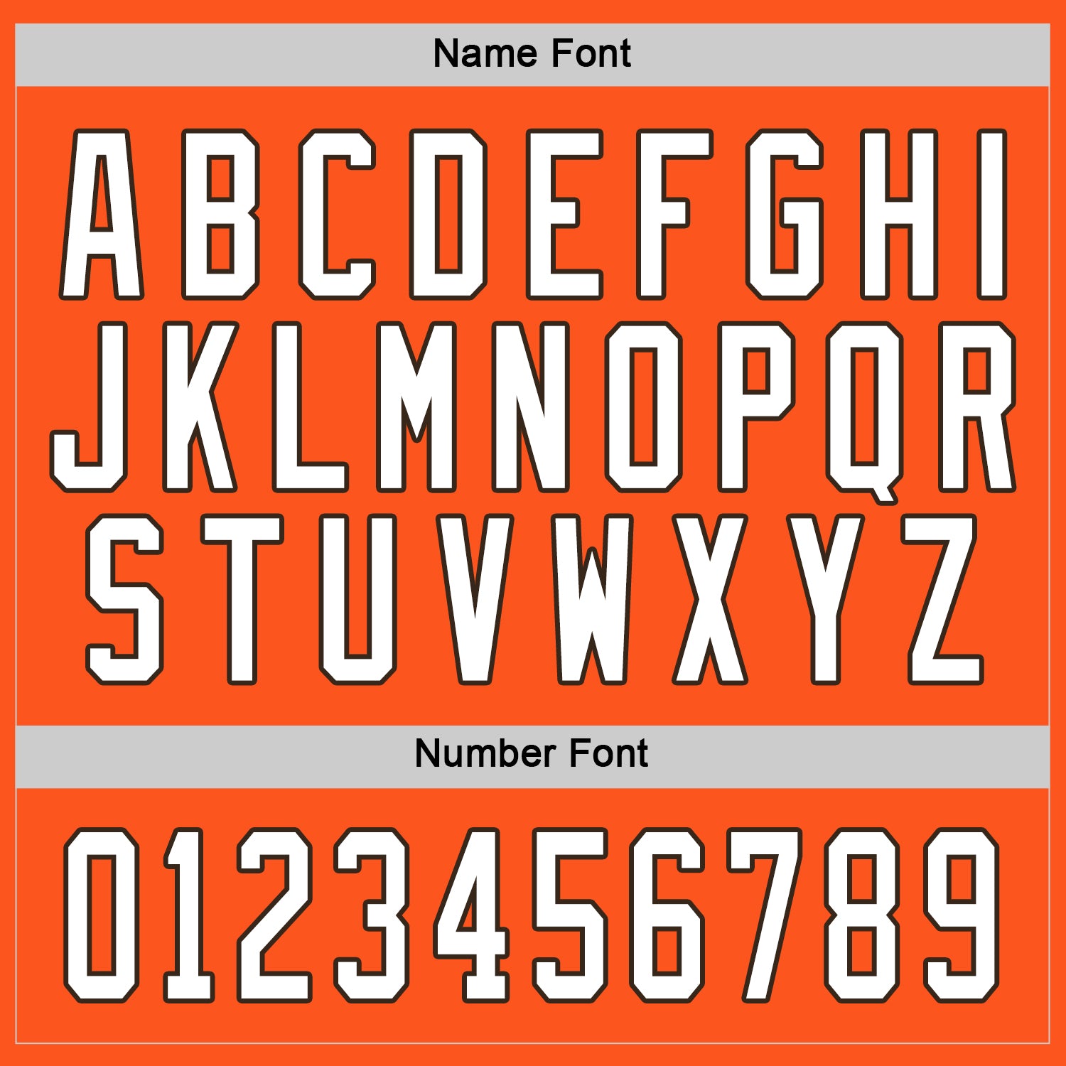 Custom Orange White-Brown Hockey Jersey view 3