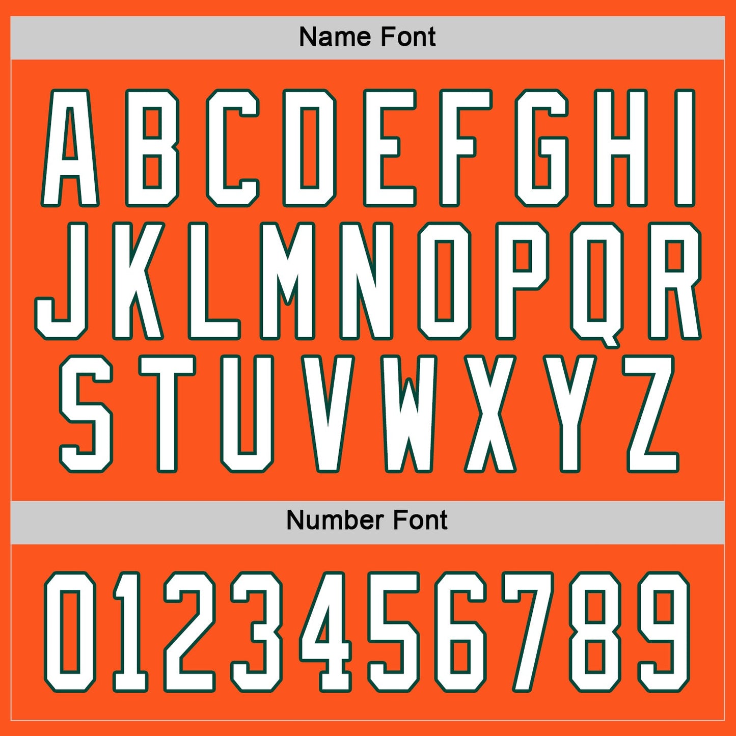 Custom Orange White-Green Hockey Jersey view 3