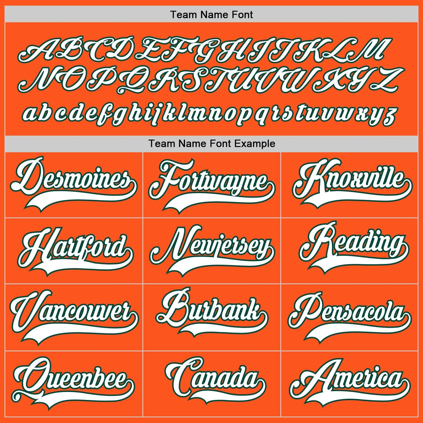 Custom Orange White-Green Hockey Jersey view 4