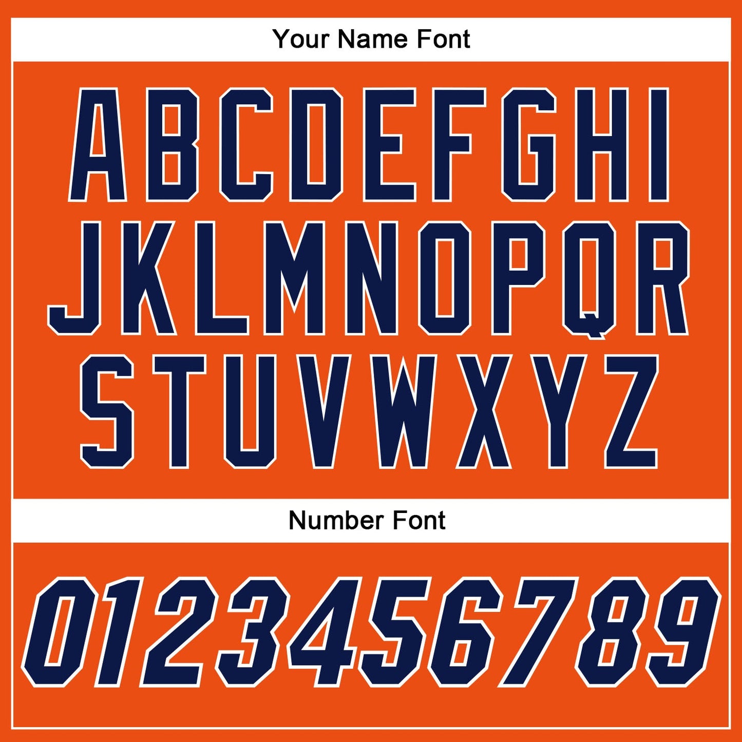 Custom Orange Navy-White Authentic Baseball Jersey view 5