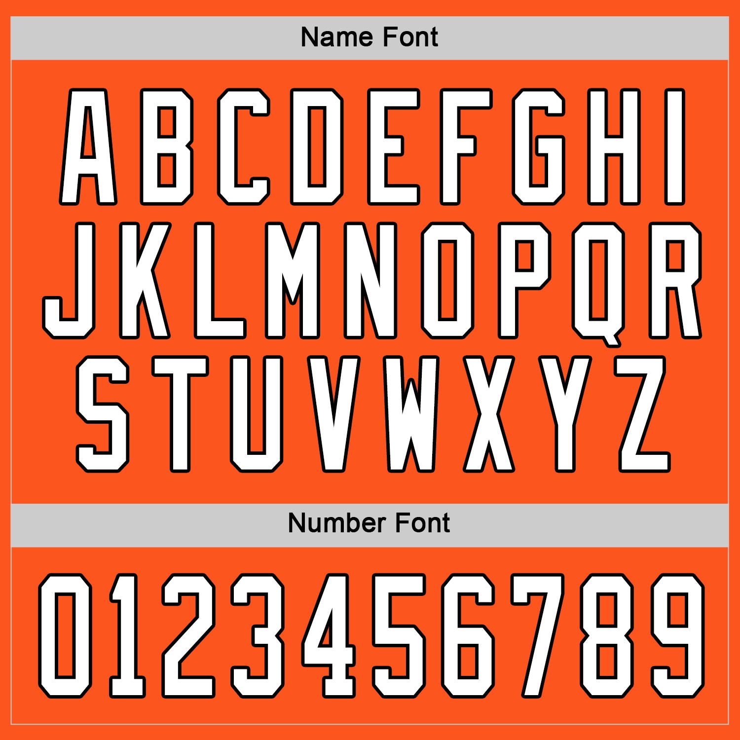 Custom Orange White-Black Hockey Jersey view 3
