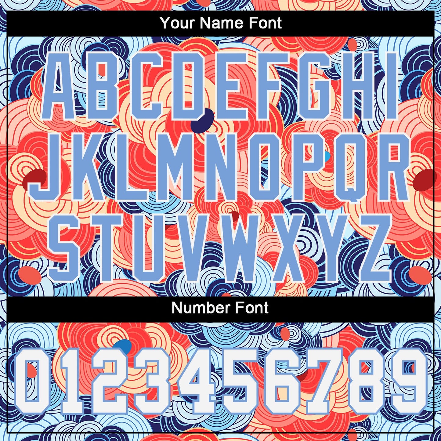 Custom Orange White-Light Blue 3D Pattern Design Flowers Authentic Baseball Jersey view 5