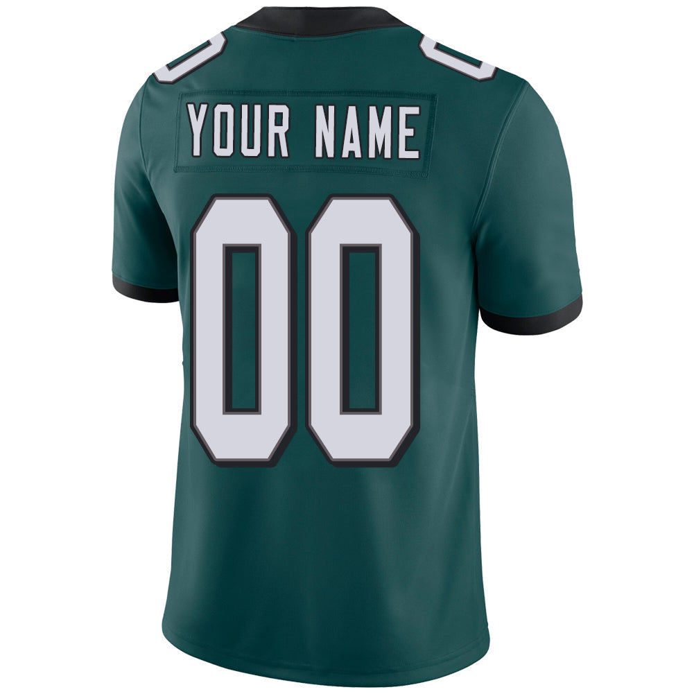 Custom P.Eagles Stitched American Football Jerseys Personalize Birthday Gifts Green Jersey view 3