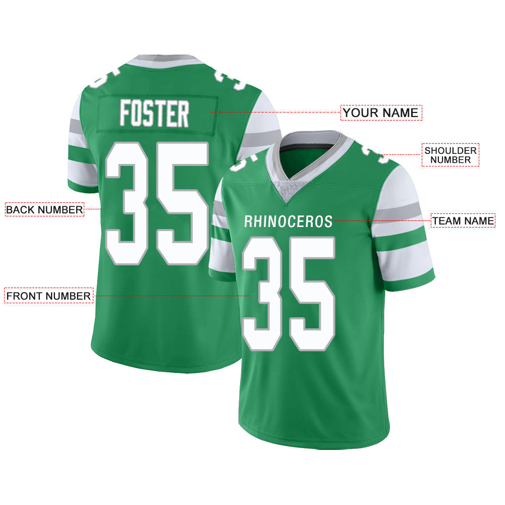 Custom NY.Jets Stitched American Football Jerseys Personalize Birthday Gifts Green Jersey view 2