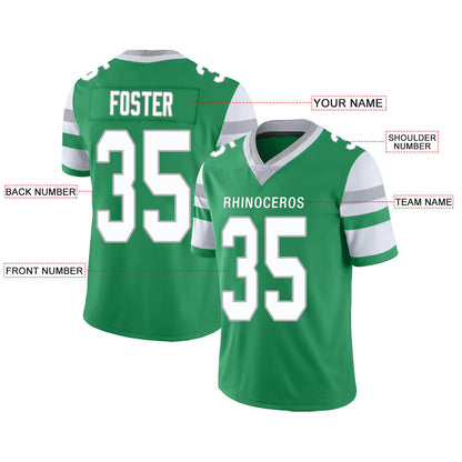 Custom NY.Jets Stitched American Football Jerseys Personalize Birthday Gifts Green Jersey view 2