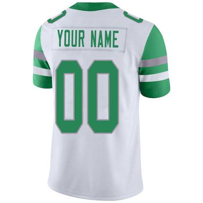 Custom P.Eagles Stitched American Football Jerseys Personalize Birthday Gifts White Jersey view 3