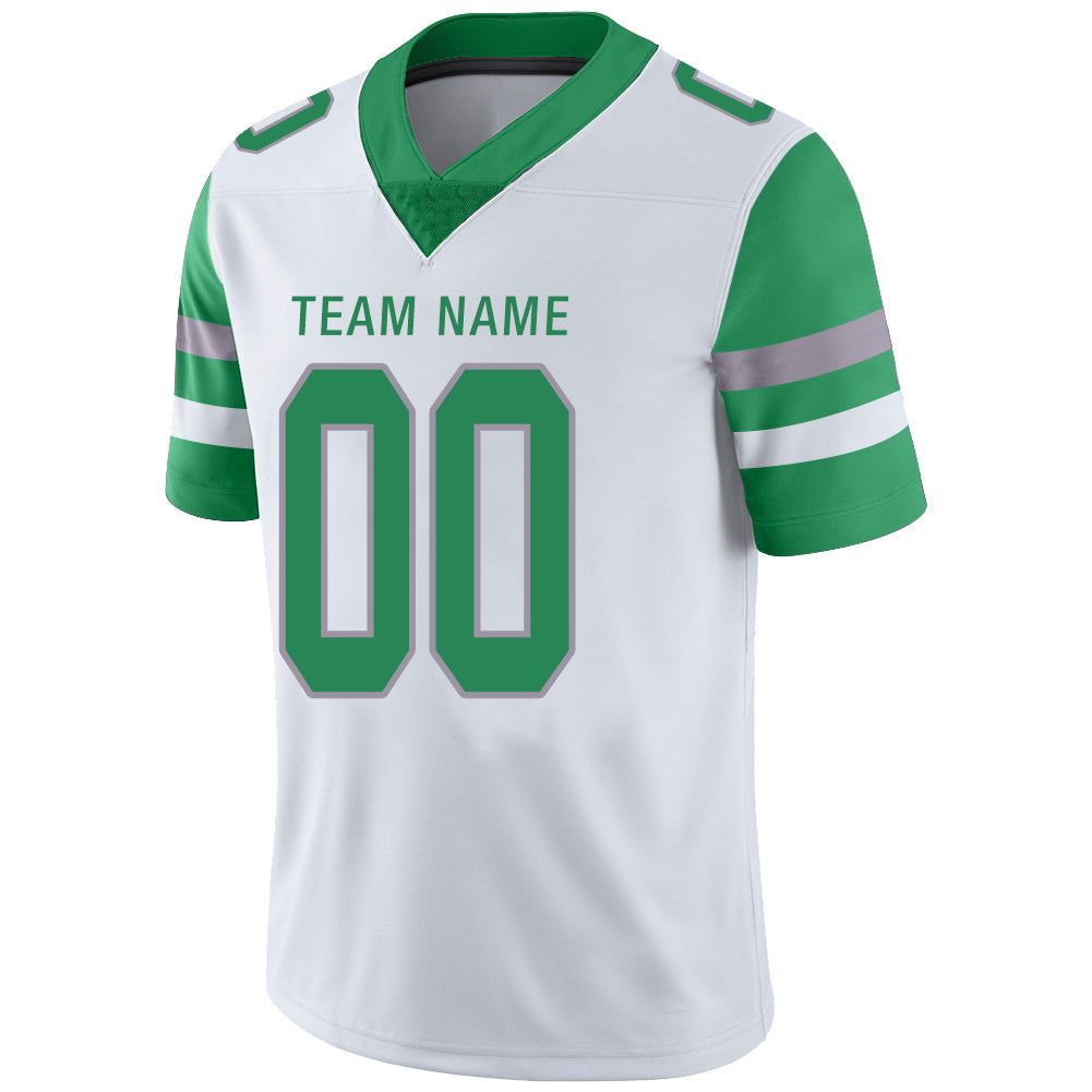 Custom P.Eagles Stitched American Football Jerseys Personalize Birthday Gifts White Jersey view 4