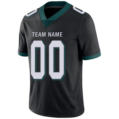 Custom P.Eagles Stitched American Football Jerseys Personalize Birthday Gifts Black Jersey view 4